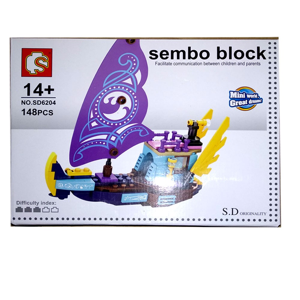 Brick Sembo Kapal 6204 Fairy Pirate Ship