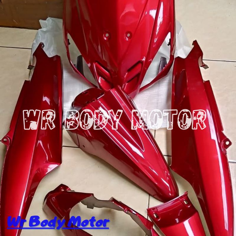 YAMAHA MIO SPORTY COVER BODY FULL SET HALUS MIO SPORTY WARNA MERAH MAROON