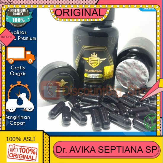 100% ASLI Suprema Asli Original Obat Pembesar Pria Tahan Lama Permanen ASLI original 100% OBAT kuat-
