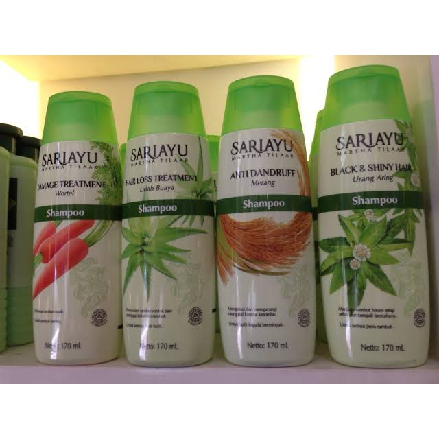 SARIAYU SHAMPO 170 ML - SAMPO SARIAYU LIDAH BUAYA, URANG ARING, WORTEL, MERANG