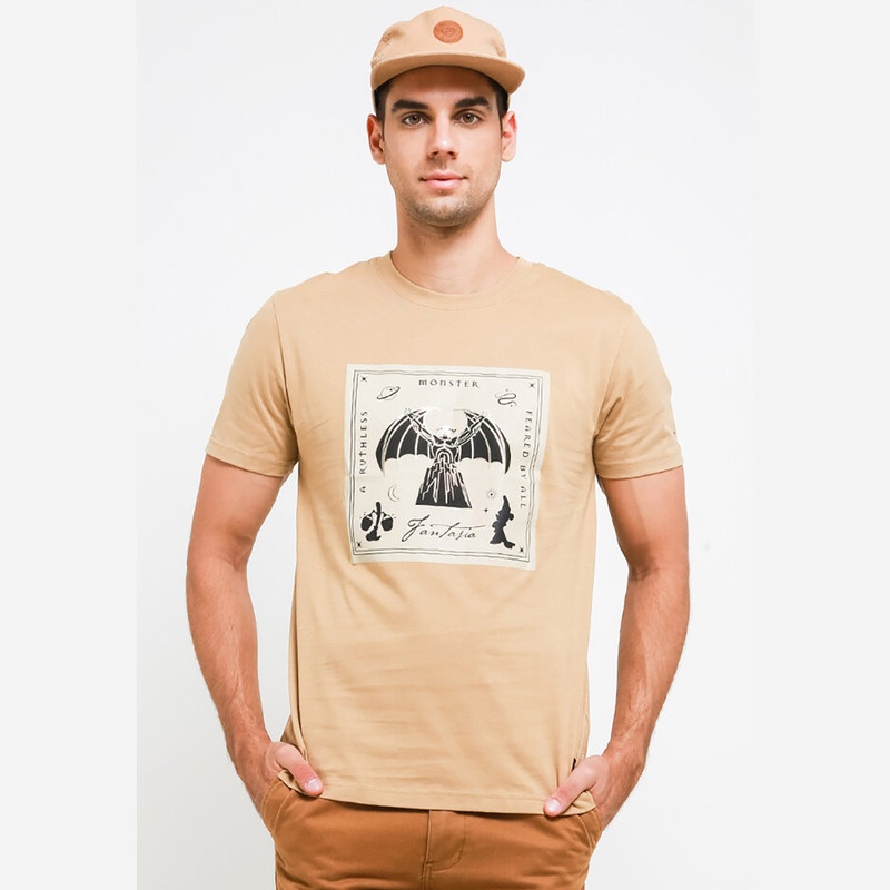 Giordano Disney Fantasia Mickey Print Tee Pria