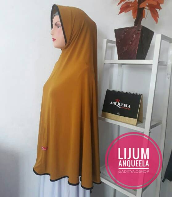 (GROSIR TERMURAH!!) Lijum List Jumbo Anqueela  Jilbab Instant Khimar Syar'i Jersi Super-5