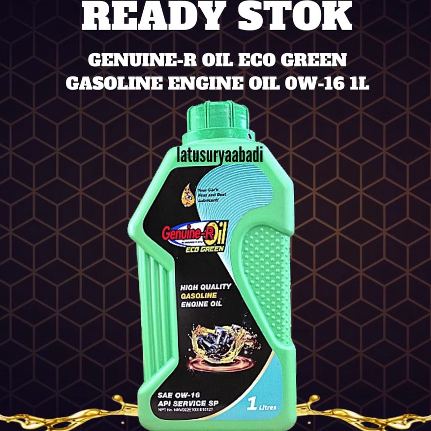 OLI GENUINE-R OIL ECO GREEN 0W-16 1L