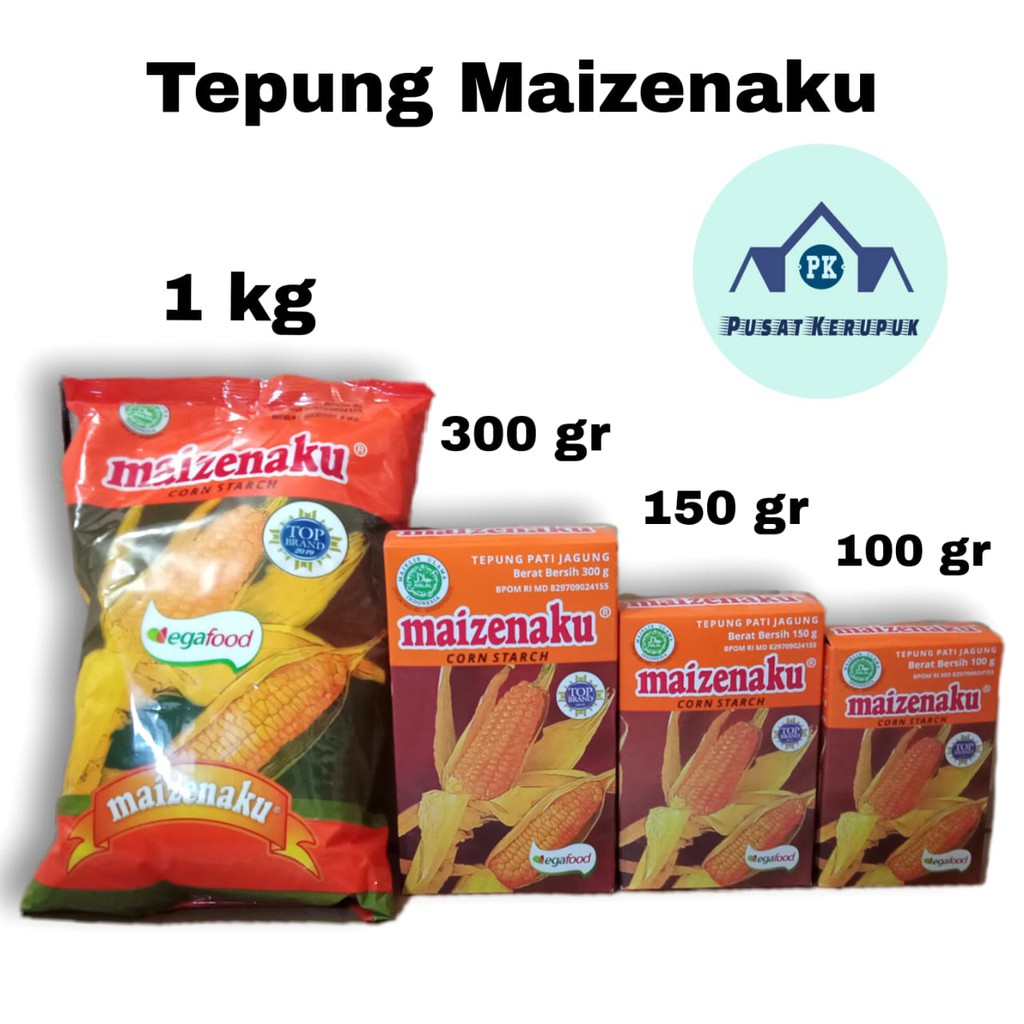 

Maizenaku Tepung Jagung 100 gram/150 gram/300 gram/1 KG