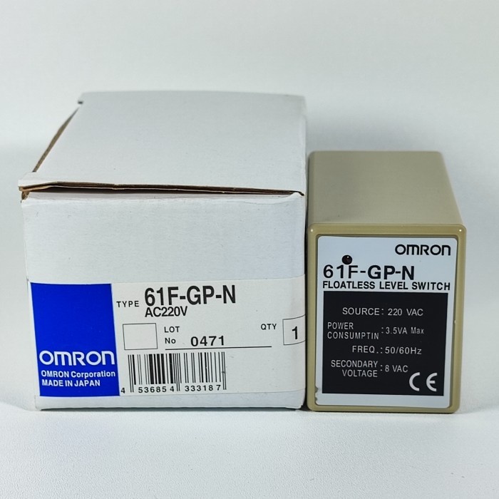 FLOATLESS LEVEL SWITCH WATER LEVEL CONTROL 61F-GP-N 11 PIN OMRON