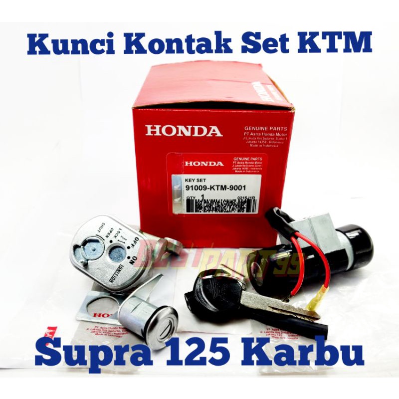 Jual K   UNCI KONTAK SET HONDA SUPRA 125 KARBU KTM KUALITAS ORIGINAL ORI