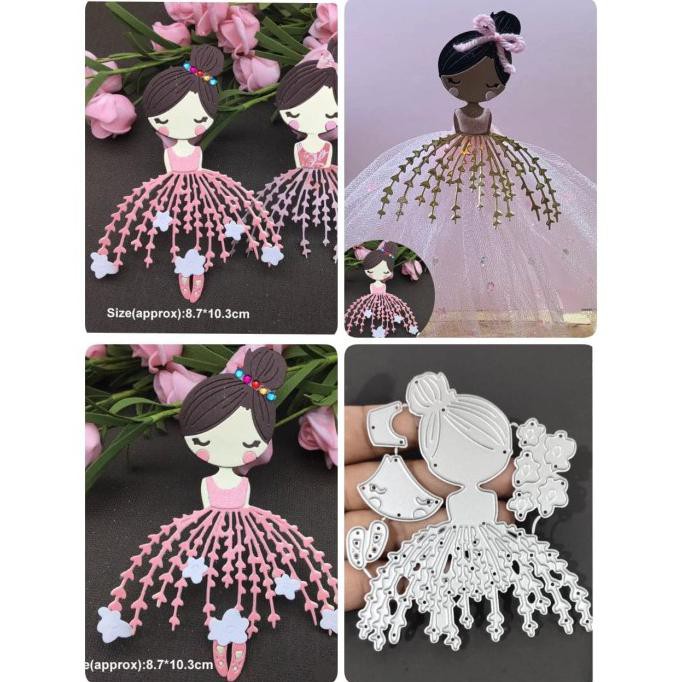 

✨BISA COD✨ Dies cutting dies princess ballerina scrapbooking - DHPATTERN