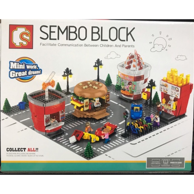 SEMBO BLOCK STREET STALL MINI WORLD 
