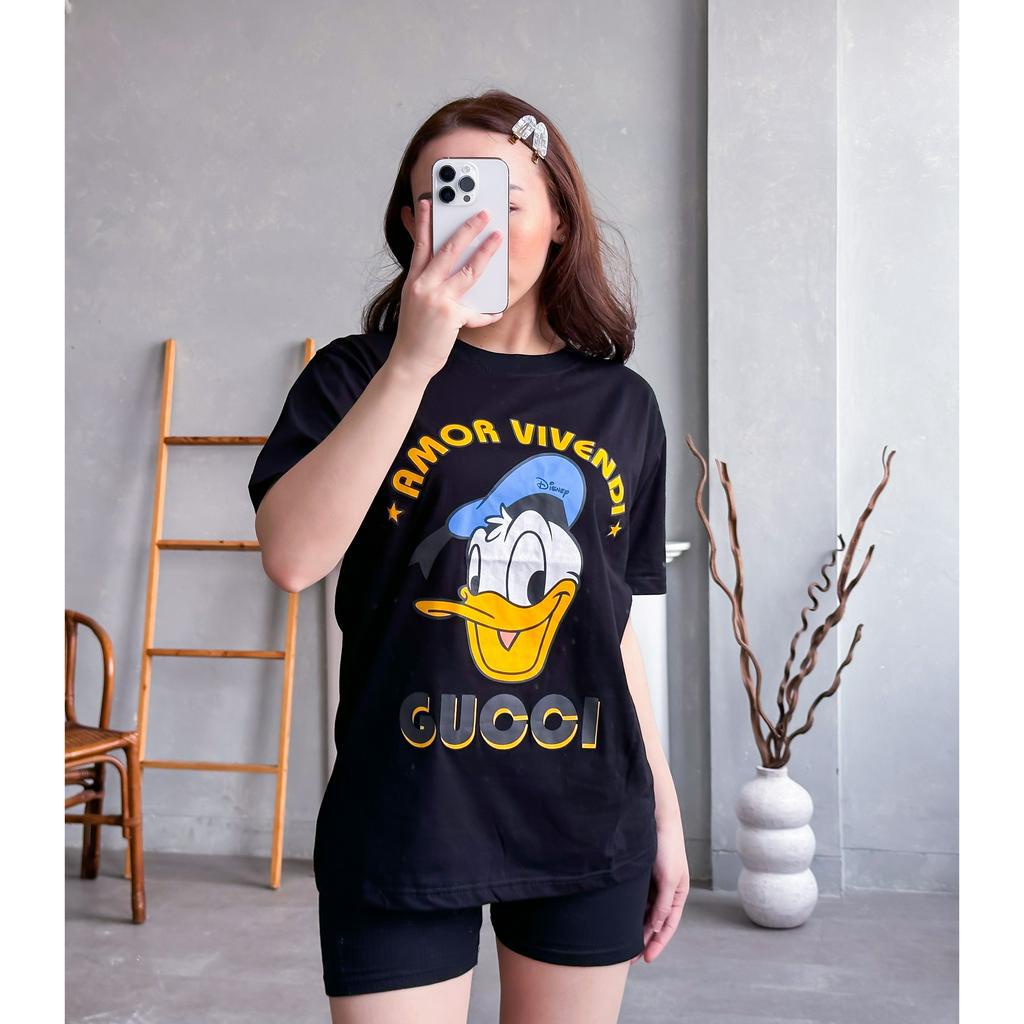 Kaos Wanita Bahan Cotton Combed 30s Kaos Lengan Pendek