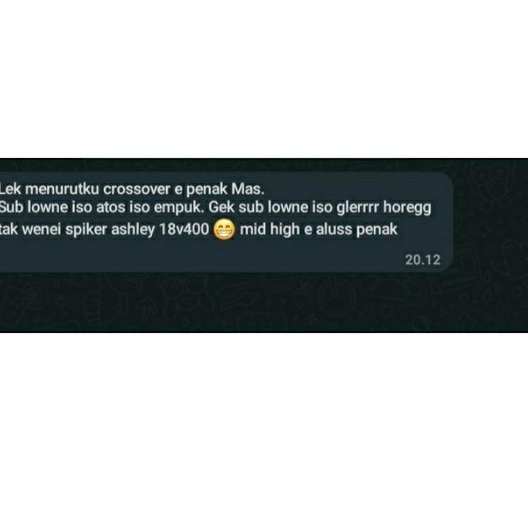 (READY) Kit Crossover Aktif 2 Way