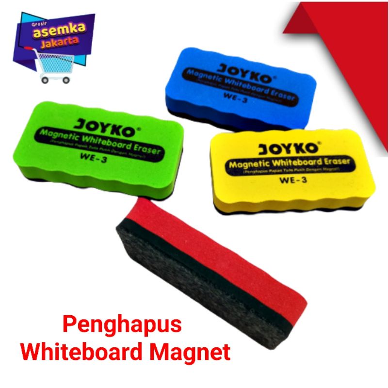

Whiteboard Eraser Penghapus Papan Tulis Putih Joyko WE-3 Magnet satuan grosir