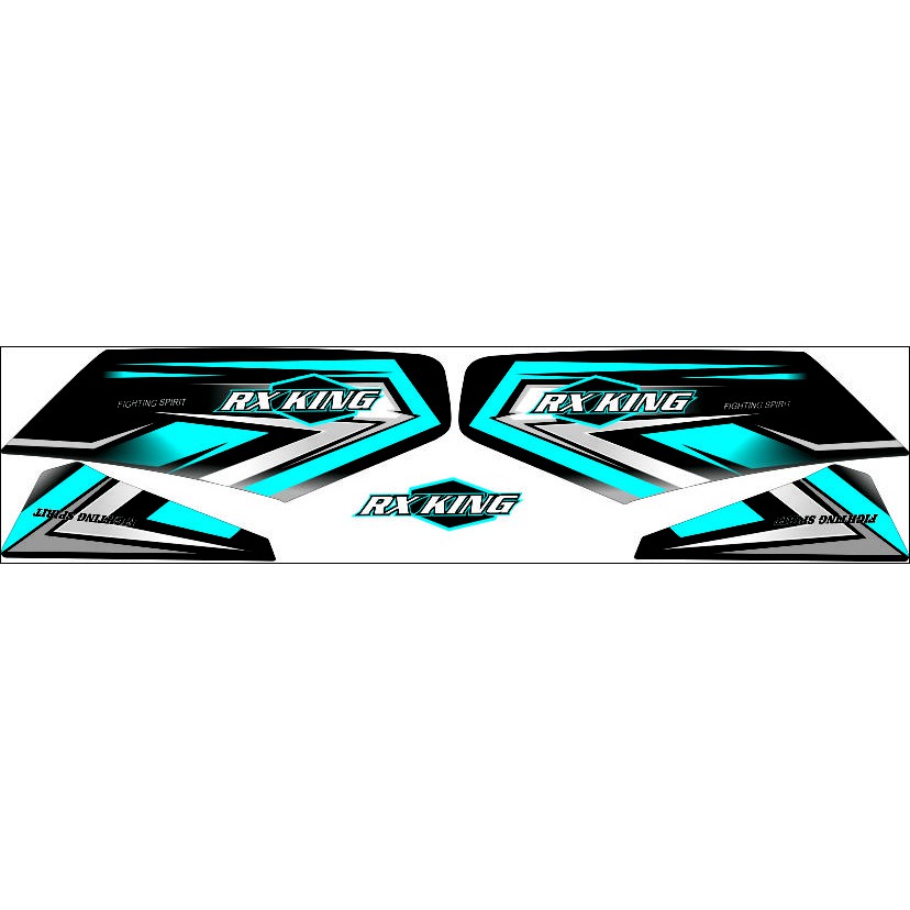 striping variasi rx king garis biru