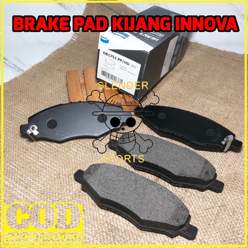 BRAKE PAD INNOVA DB 1751 HD - KAMPAS REM DEPAN INNOVA BENDIX DB1751 HD