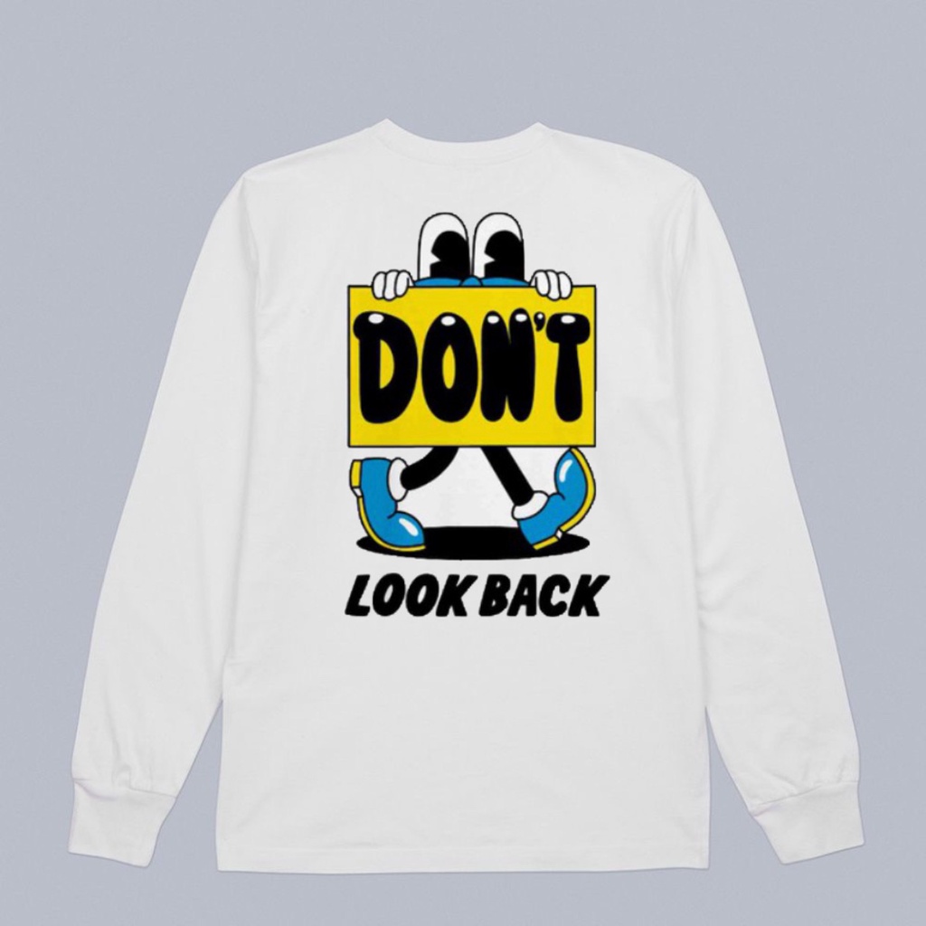 Kaos Pria Distro Dont Look LP / Baju Kaos Pria / Atasan Pria / Tshirt Pria / Kaos Pria Lengan Panjan