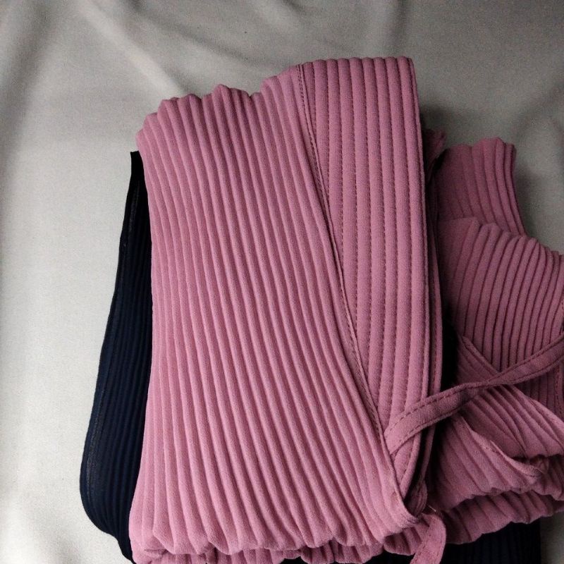 free scrinci hijab anak lucu banget / plisket pet 3-7 thn-Pink