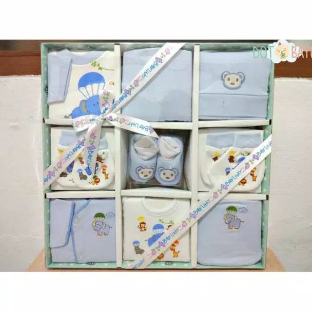 KADO SET BAJU BAYI BABY LUCKY SUPER-GIFT SET BABY LUCKY SUPER-BABY SET BABY LUCKY SUPER