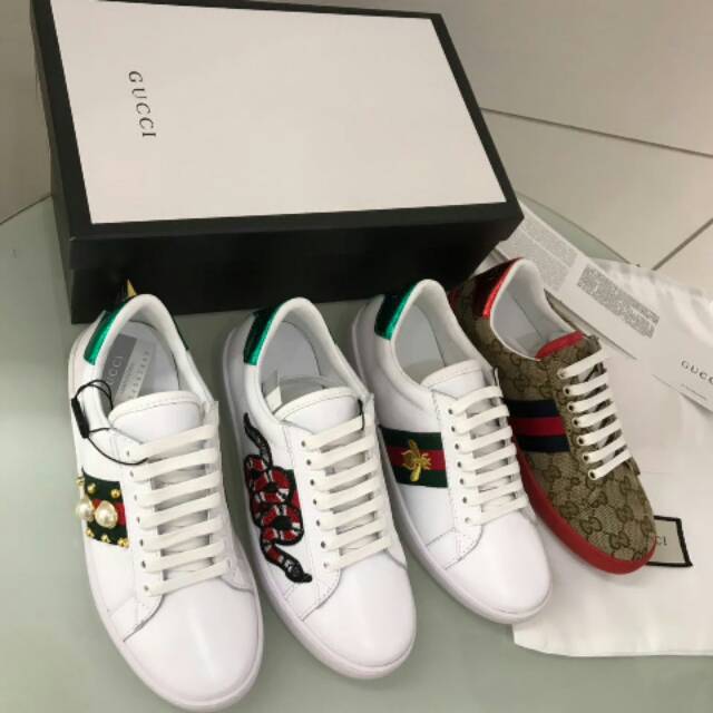 Sepatu gucci sneaker mirror import