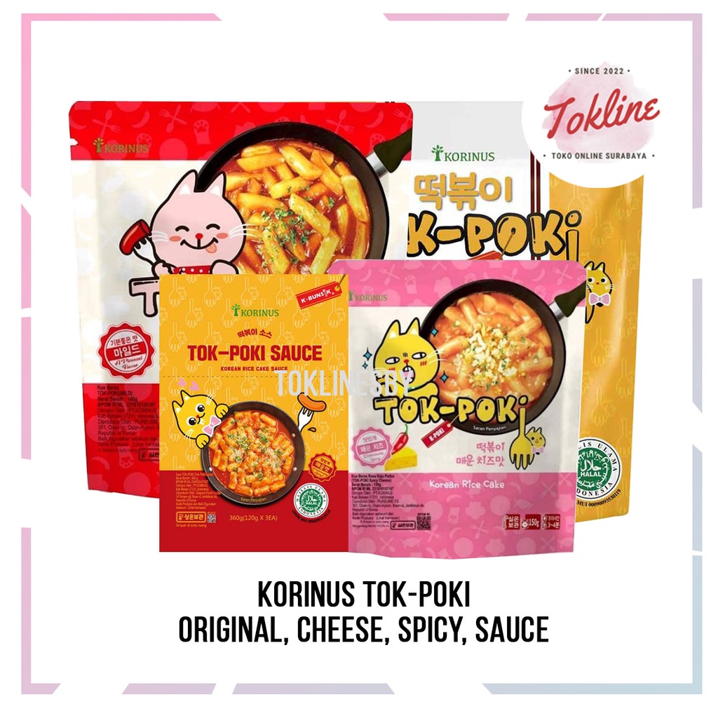 

KORINUS TOK-POKI / TTEOKBOKKI ( KOREAN RICE CAKE ) TOPOKKI KUE BERAS KOREA HALAL