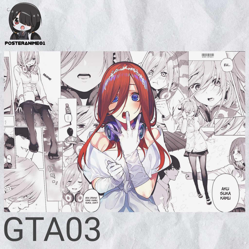 Poster Anime Gotoubun no Hanayome #1 | Poster Gotoubun no Hanayome  | The Quintessential Quintuplets-GTA03