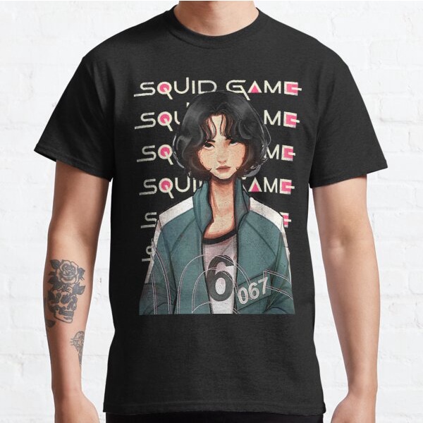 KAOS SQUID GAME 067 KANG SAE-BYEOK PEMAIN SQUID GAME PLAYER COMBED 30S