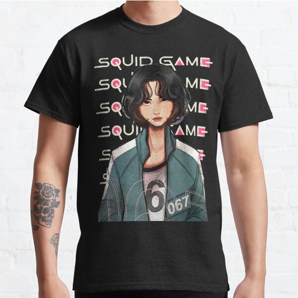 KAOS SQUID GAME 067 KANG SAE-BYEOK PEMAIN SQUID GAME PLAYER COMBED 30S