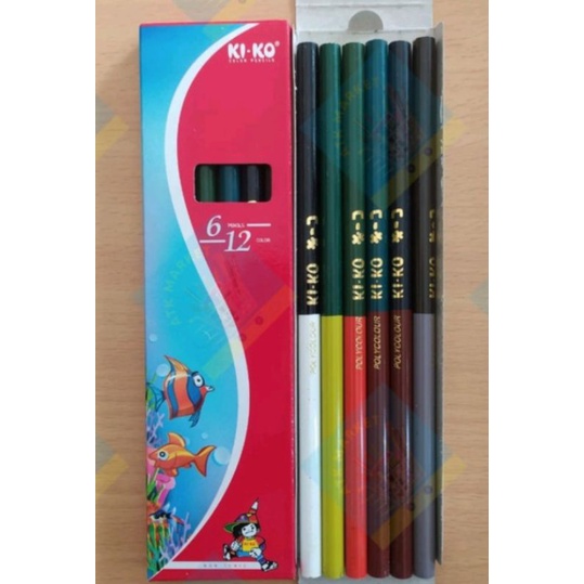 

PENSIL WARNA KIKO 6/12 WARNA