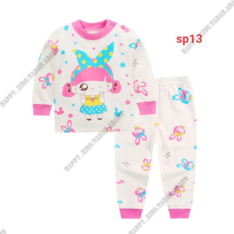 SETELAN LENGAN  PANJANG  ANAK  PIYAMA ANAK  BAJU  TIDUR  ANAK  