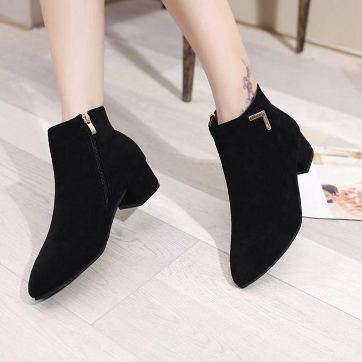 Bagus Banget.. Boots Heel Fashion Korea Wanita Terbaru