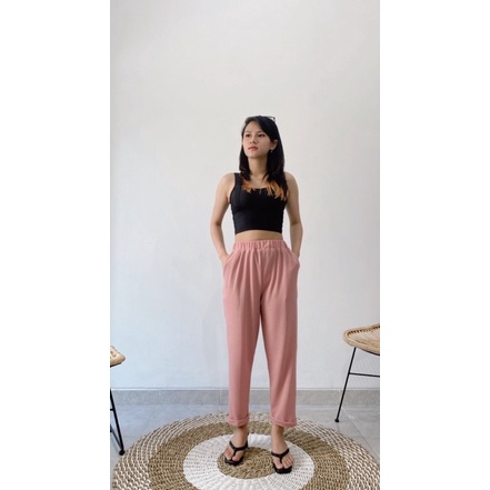 Boyfriend pants - Celana knit thermal