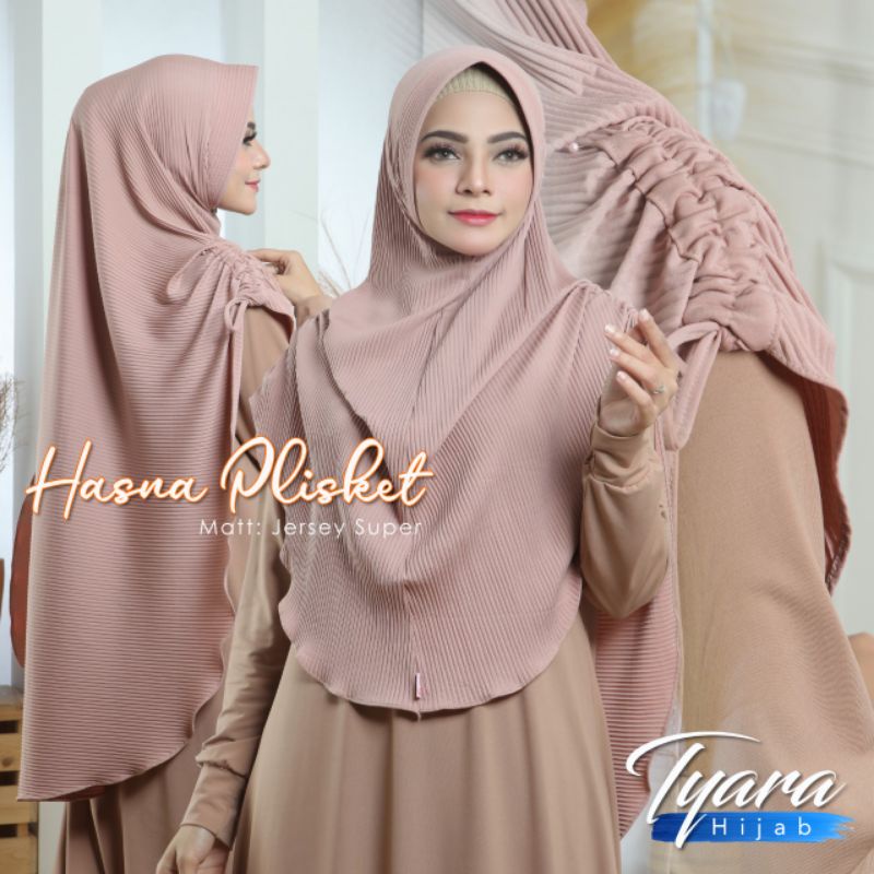 Jilbab Hasna Plisket Ori Tyara Hijab