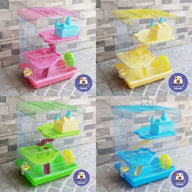 Kandang Hamster HM-303 Castle JUMBO size 34 x 24 x 46 cm FREE BUBLE WRAP