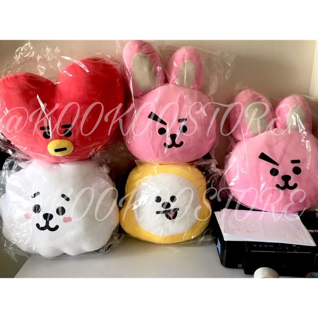 READY STOCK OFFICIAL BT21 Line Friends Cushion 42CM