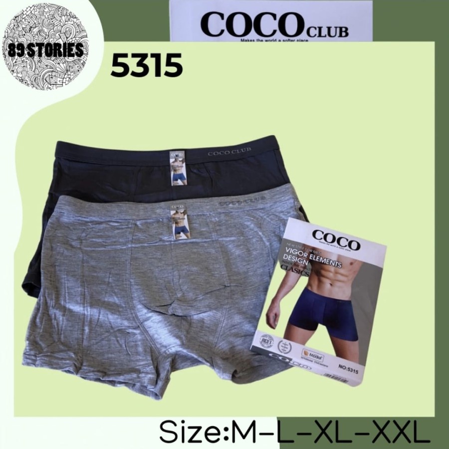 ISI 2 Celana Boxer / Celana Dalam / Celana Boxer Pria Coco - 5315