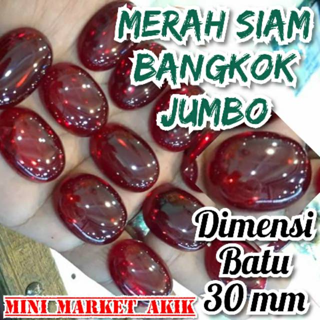 Batu akik merah siam bangkok jumbo