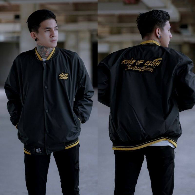 KMOC Jaket Baseball Pria Original Bordir Premium