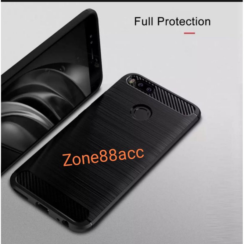 Silicon Case XIAOMI 5X Mi A1 Softcase iPAKY Carbon Casing Cover TPU