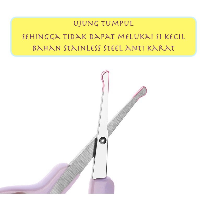 GUNTING KUKU BALITA UJUNG BULAT TUMPUL STAINLESS STEEL ANTI KARAT