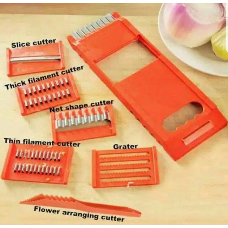 Alat Parut Iris Potong Serut Slicer Parutan Serbaguna Multifungsi Keju Keripik Buah Sayur