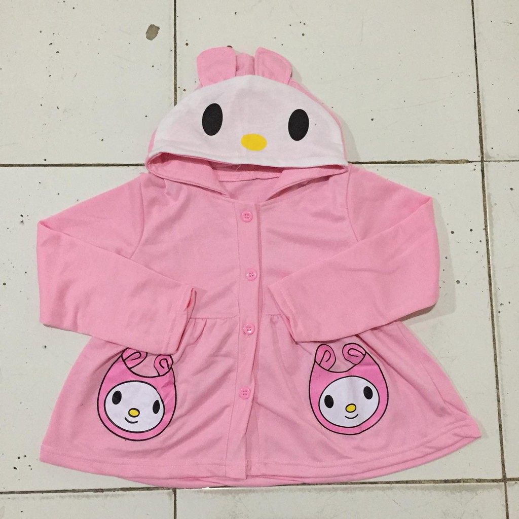 VISION ONLINE - JAKET MANTEL BAJU MELODY ANAK PEREMPUAN CEWEK 3 4 TAHUN MURAH LUCU KEKINIAN /TOPI