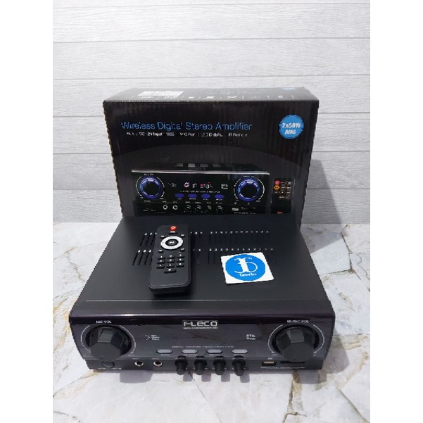 Amplifier Bluetooth Fleco D33 - Ampli Karaoke Fleco D33 MP3 Player