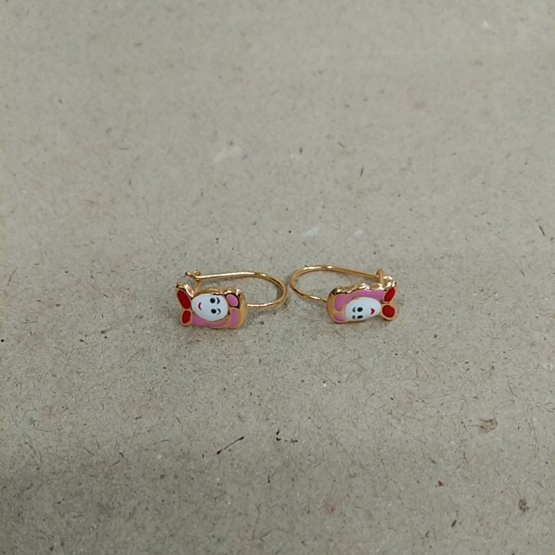 anting anak2 gambar frozen 1/2 gram emas muda