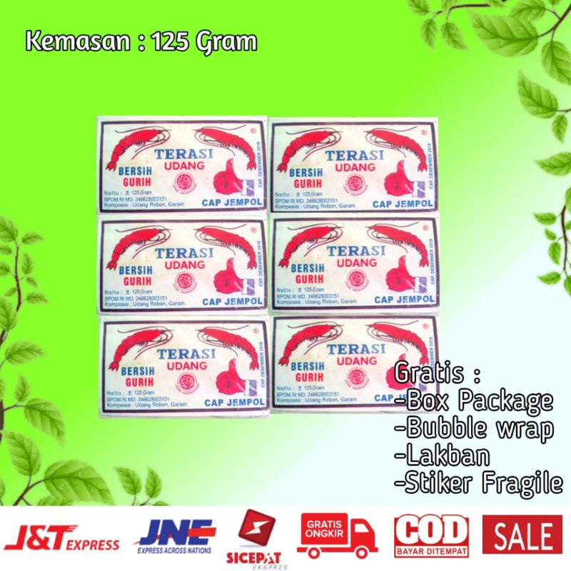 

Trasi Udang Original Cap Jempol Terasi Udang Khas Cirebon Kemasan 125Gram