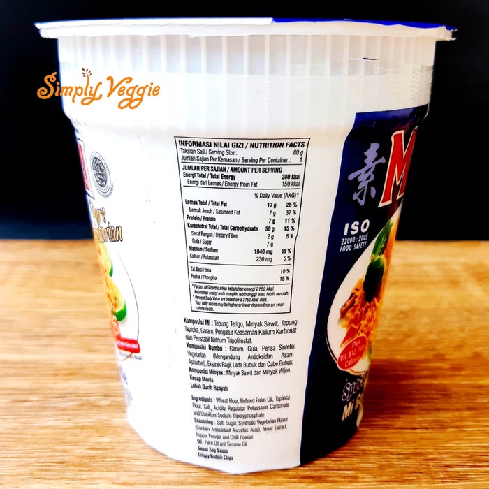 Da2011F Maitri Mie Cup Instant Vegetarian Rasa Goreng / Mie Maitri Cup Goreng Ffa2D01A1