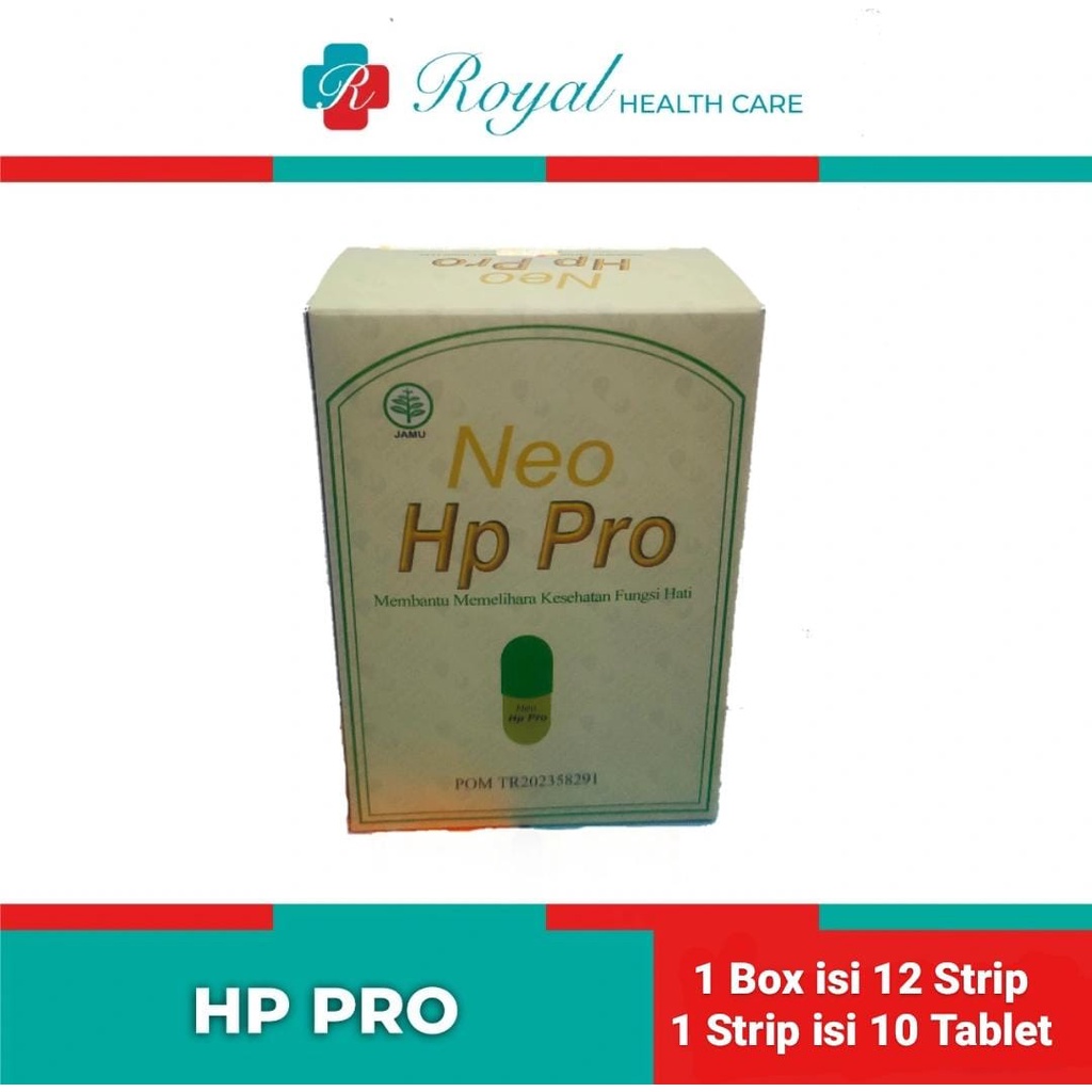 NEO HP PRO Strip 10 Kapsul Untuk Memelihara Kesehatan Fungsi Hati