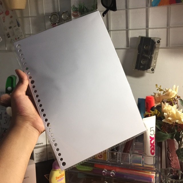 

loose leaf b5 polos (tanpa garis) 50 sheet isi binder min 2 packs