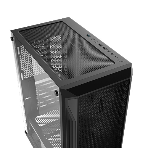 CASING / CHASING / CESING XAGATEK GAMING X BLACK - FREE 4 FAN RGB