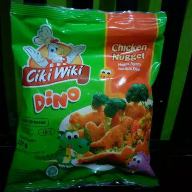 

Naget Ayam Ciki Wiki Dino Chiken Nugget 250gr