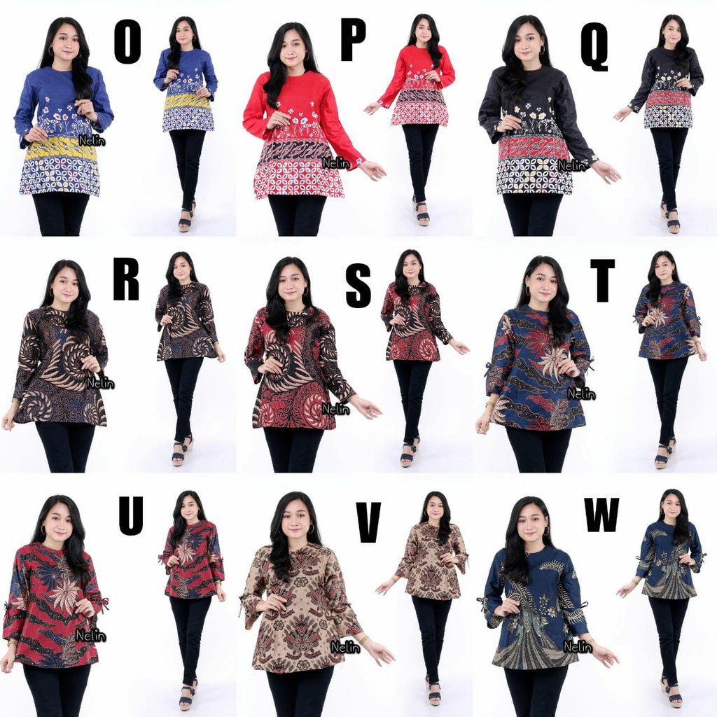 Atasan Batik  Blouse  Shopee  Indonesia