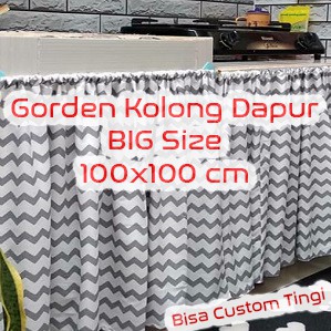 Gorden Jendela Mini - Gorden Kolong Dapur Big Size 100x100