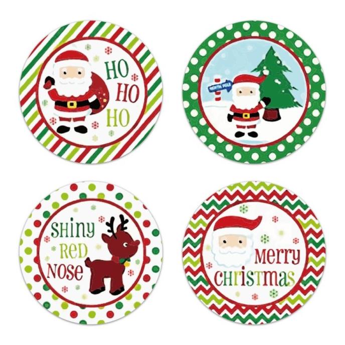 

Stiker Natal ROLL 500Pcs Tempelan Toples Kado Parcel Natal Anti Air chowp11 Ayo Beli